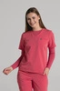 Longsleeve medyczny damski - Crazy pink - Bamboo collection