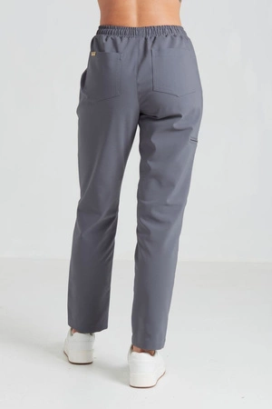 Spodnie medyczne proste damskie - Merit - Shadow grey - KangooNature