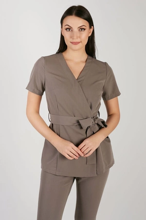 Tunika medyczna damska - Cocoa brown